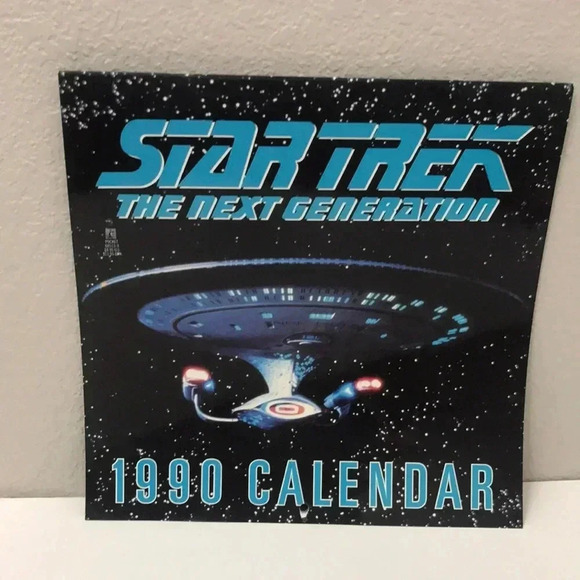 Star Trek The Next Generation 1990 Calendar - Picture 1 of 4